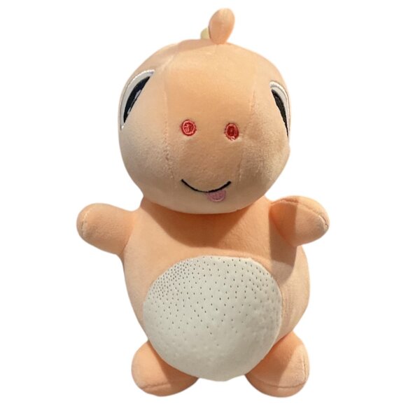 💕2 for $17💕 Plush Soft Pink Dinosaur Embroidered Facial Features Cute No tag - Picture 3 of 5